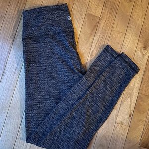 lululemon Wunder Under Hi-Rise Tight Luon Variegated
Knit Heathered Black